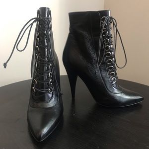 Saint Laurent Lace Up Bootie